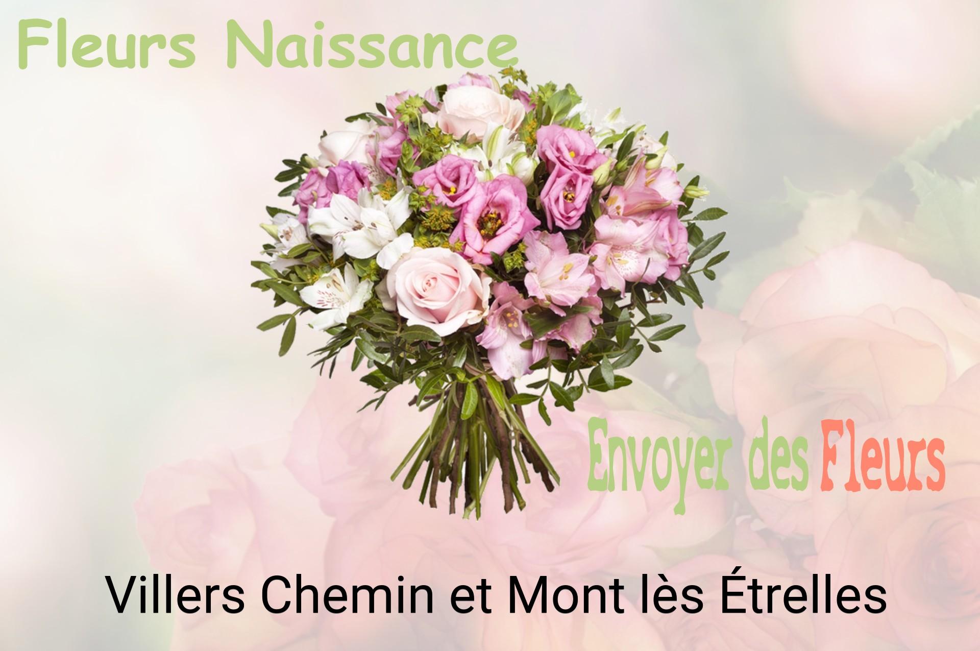 Bouquet de fleurs de naissance livré à Villers-Chemin-et-Mont-lès-Étrelles